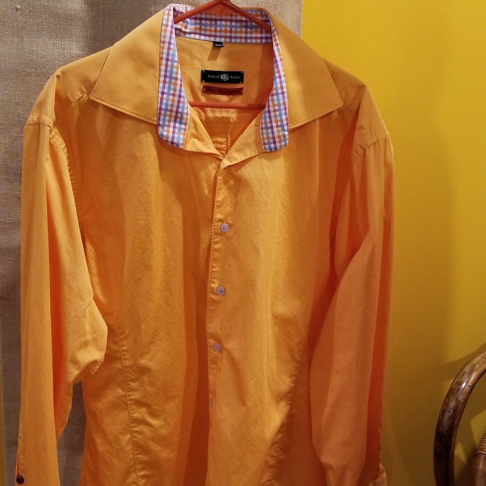 Mens Stone Rose button up shirt